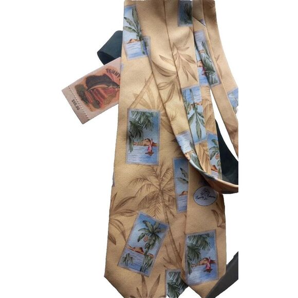 Tommy Bahama Other - Tommy Bahama Neck Tie Men's Polyester‎ Silk Logo
